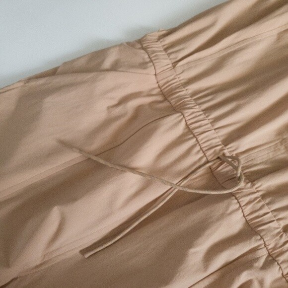 Lululemon Shift in Time Criss-Cross Back Elastic Waist Jumpsuit Beech Wood NWT - Picture 12 of 14